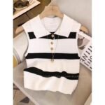 hSd02Z Knitted vest T-shirt - Image 3