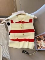 hSd02Z Knitted vest T-shirt