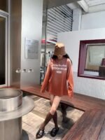 GzzACwei29 Acne Studios Caramel Latte hoodie - Image 4
